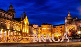 Cidade de Braga em Portugal
