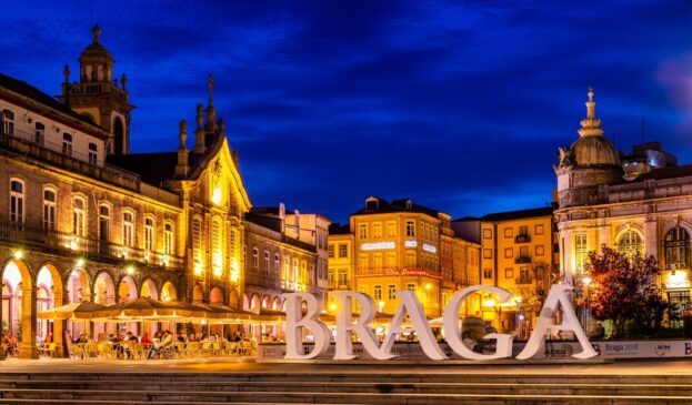 Cidade de Braga em Portugal