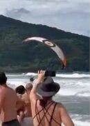 Piloto realiza manobras perigosas em Ubatuba
