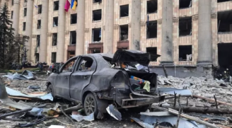 Prédio do governo de Kharkiv após a explosão (arquivo)