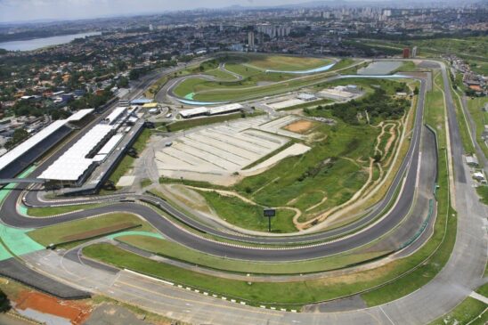 Vista aérea do autódromo de Interlagos