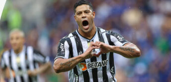 Hulk fez dois gols contra o Cruzeiro e foi o grande herói do tricampeonato mineiro