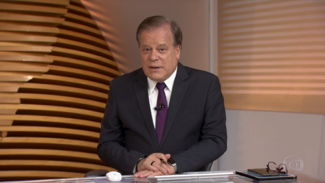 Jornalista Chico Pinheiro apresentava o "Bom dia Brasil"