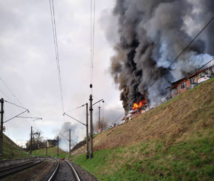 Estação de trem na Ucrânia atingida por ataques com mísseis russos