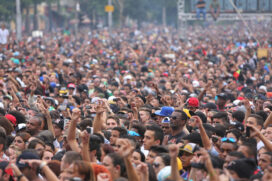 A ideia do PL é permitir a elevação de 55 para 85 decibéis (db) em limite de barulho em shows; na foto, a Virada Cultural (arquivo)