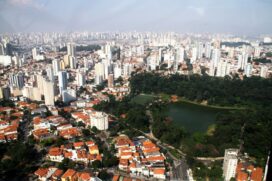 Vista aérea do bairro da Aclimação, em São Paulo