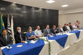 Reitor da Unicamp, Antônio José Meirelles abriu o evento falando sobre a integração entre as instituições estaduais e o poder público do Estado