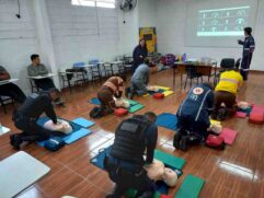 Curso está sendo ministrado para agentes de trânsito e Guarda Civis Municipais de Taboão da Serra, além agentes do Corpo de Bombeiros
