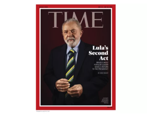 Lula estampa capa da Revista 'Time'