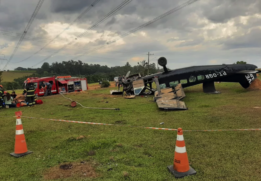 Avião com 12 pessoas fez pouso de emergência em Boituva