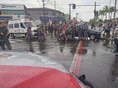 Mulher morre baleada em confronto entre a polícia e bandidos no litoral paulista