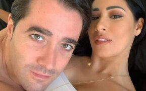 Simaria e o ex-marido Vicente