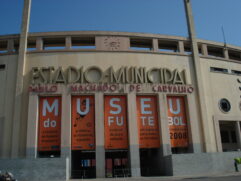 Estádio do Pacaembu, onde também fica o Museu do Futebol