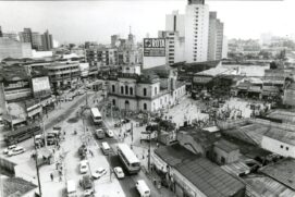 Vista do Largo 13 de Maio, no bairro de Santo Amaro, em São Paulo, em 1986 Alexandre Tokitaka Folhapress