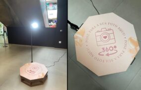 Cabine fotográfica de 360&ordm; estará instalada no piso térreo do shopping para receber os apaixonados