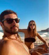 Leandro Lima e sua esposa