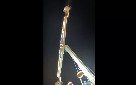 Um vídeo que circula nas redes mostra momento do incidente