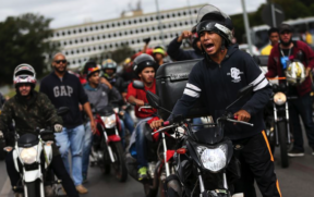 Motoboys em manifestação, em Brasília (arquivo)