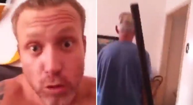 Artista do lado do pai, em live em sua rede social