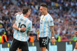 Argentina vence fácil a Itália em Wembley