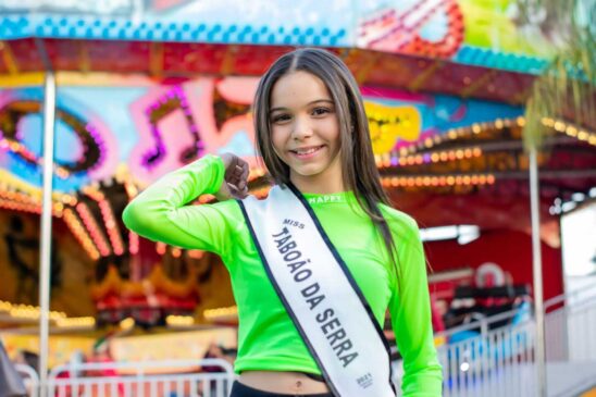 A taboanense Anna Júlia vencedora da categoria Miss Pré Teen em 2021 participa de concurso para manter o título