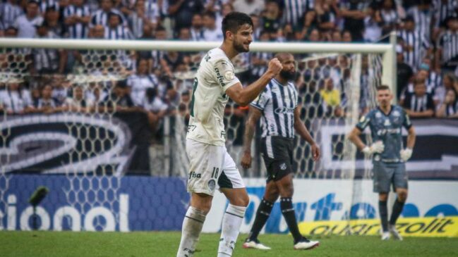 Flaco López fez o segundo gol do Palmeiras na partida