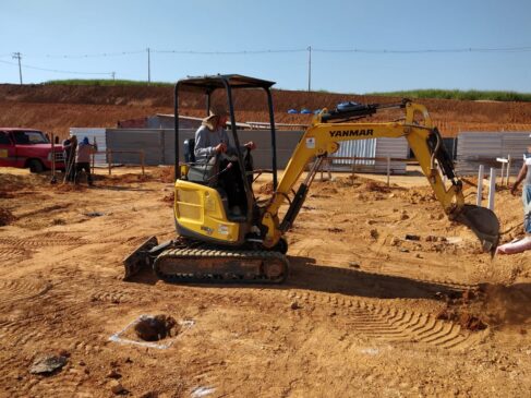 Obras de escola de tempo integral em Porto Feliz