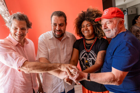 Haddad, Boulos, Ediane Maria e Lula