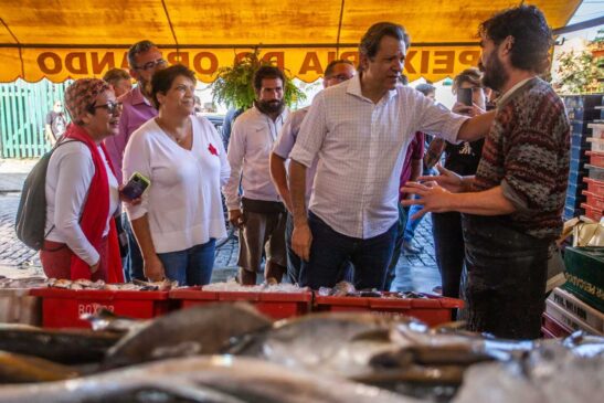 Fernando Haddad visitou o Mercado de Peixes, em Ubatuba