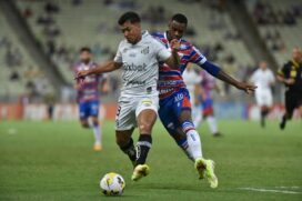 O Santos não saiu do zero a zero com o Fortaleza