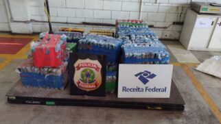 Trabalho integrado da Receita Federal e da Polícia Federal é concluído com a apreensão de 561 kg de cocaína no Porto de Santos