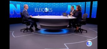 Ciro Gomes durante entrevista ao Jornal Nacional na noite desta terça-feira (23)