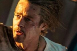 No filme, Brad Pitt vive um detetive a bordo de um trem-bala