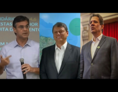 Rodrigo esconde Doria, Tarcísio traz Bolsonaro, e Haddad chama Alckmin e Lula no rádio