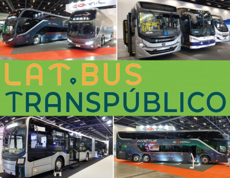 Na Lat.Bus, fabricantes de chassis e encarroçadoras expuseram soluções para operadoras de transporte de passageiros