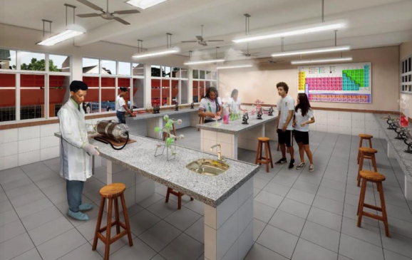 Imagens de projeto mostram perspectiva futura da nova escola em Porto Feliz