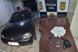 Automóvel foi identificado como transporte utilizado no tráfico de drogas