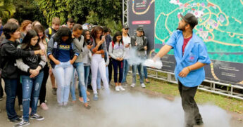 Apresentação do Show da Física durante o evento de 2018