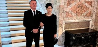 Bolsonaro e Michelle em Londres, para acompanhar o funeral da rainha