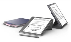 O Kindle Scribe tem uma tela de 10,2 polegadas e 300 ppi (pixel por polegada) que usa a mesma tecnologia dos antecessores, a eInk, ou papel eletrônico