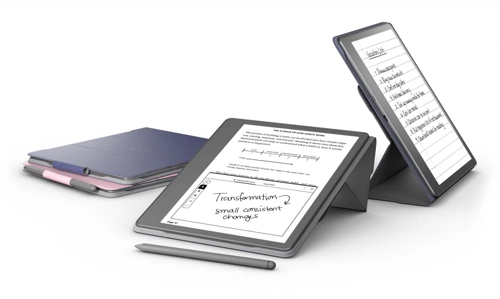 O Kindle Scribe tem uma tela de 10,2 polegadas e 300 ppi (pixel por polegada) que usa a mesma tecnologia dos antecessores, a eInk, ou papel eletrônico