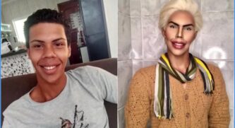 Felipe Máximo Dias de Oliveira, de 18 anos, pedreiro para conseguir sua renda. Segundo o g1, o rapaz de Peruíbe, no litoral de São Paulo, chegou a planejar uma lista com 42 procedimentos cirúrgicos para se parecer com o boneco Ken