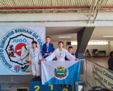 Os atletas Kyque Pietro Rodriguês Artuzo e Raí Santos Rosa