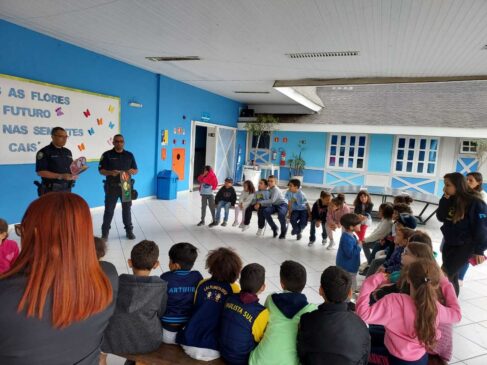Palestra sobre a Semana Nacional de Trânsito em Itapecerica.
