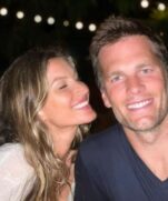 Gisele Bündchen e o jogador de futebol Tom Brady.