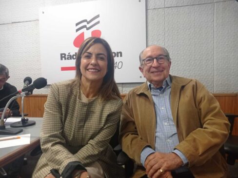 Soraya Thronicke ao lado de seu candidato a vice, Marcos Cintra