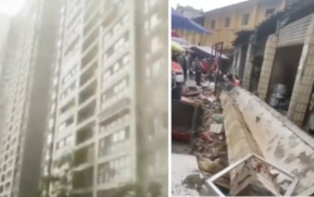 Algumas construções ficaram deterioradas