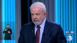 Lula em debate na TV Globo