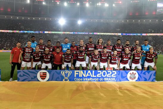 Partida entre Flamengo e Corinthians, válida pela final da Copa do Brasil 2022, realizada no Maracanã, no Rio de Janeiro, nesta quarta.