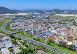 Vista aérea da cidade de Cajamar